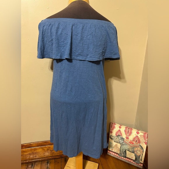 Velvet by Graham & Spencer Off the Shoulder Slub Cotton  Dress Sz Small - Picture 3 of 8